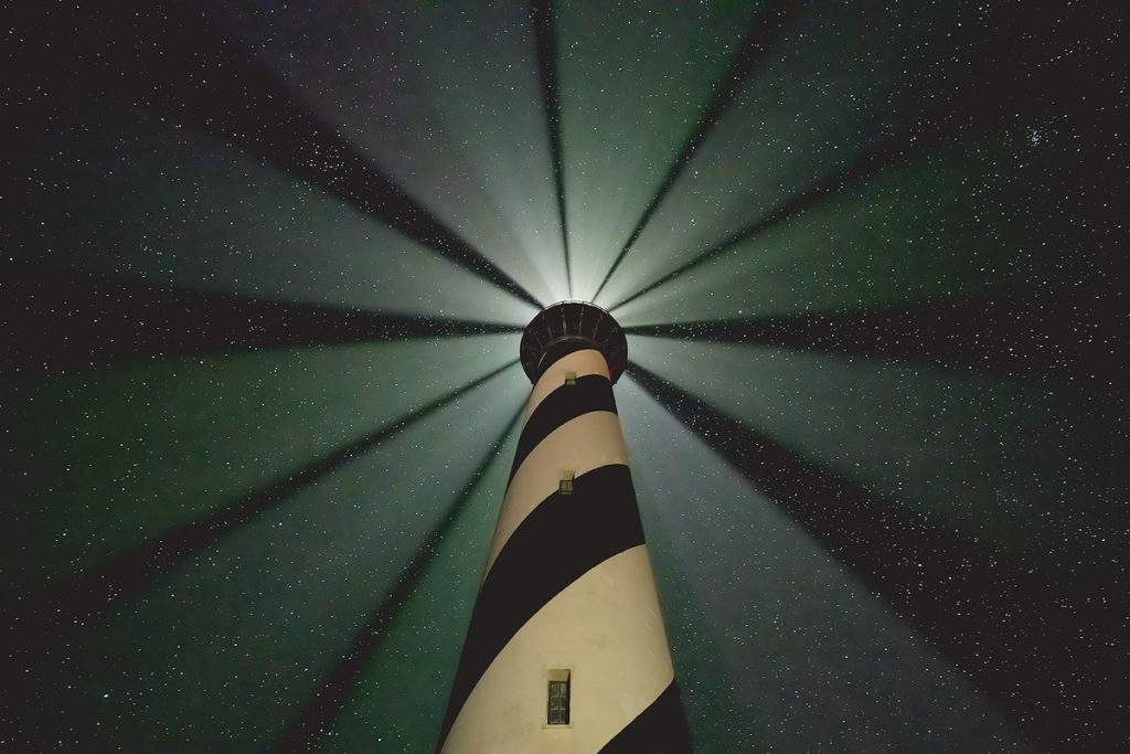 seven Light Beams, Cape Hatteras Lighthouse