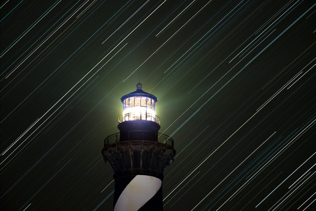 Star Trails and Cape Hatteras Lighthouse